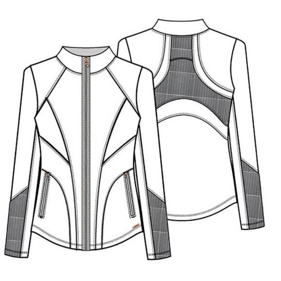 Cherokee Form Women's Zip Front Scrub Jacket CK390 - Picture 5 of 9